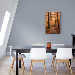 Impresión de cartel de paisaje de otoño, arte de pared de otoño, cartel de otoño, escena de paisaje de otoño, arte de pared, arte de cartel, cartel enrollado, decoración del hogar de otoño