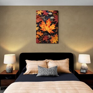 Impresión de cartel de paisaje de otoño, arte de pared de otoño, cartel de otoño, escena de paisaje de otoño, arte de pared, arte de cartel, cartel enrollado, decoración del hogar de otoño