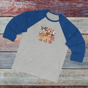 HalloThanksMas Farm Animal T-Shirt, Halloween, Thanksgiving, Fall, Christmas Shirt, Cute Farm Animals, Cow, Fall Lover, Christmas Lover