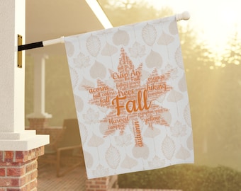Fall and Autumn Leaves Garden Flag, Autumn Leaves Garden Flag, Fall Leaves House Flag, Autumn Leaf Garden Flag, Fall Leaf House Flag
