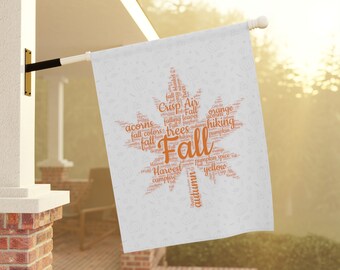 Fall and Autumn Leaves Garden Flag, Autumn Leaves Garden Flag, Fall Leaves House Flag, Autumn Leaf Garden Flag, Fall Leaf House Flag