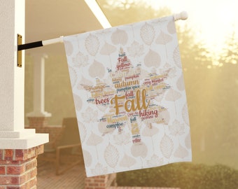 Fall and Autumn Leaves Garden Flag, Autumn Leaves Garden Flag, Fall Leaves House Flag, Autumn Leaf Garden Flag, Fall Leaf House Flag