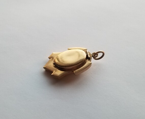 Antique Victorian Gold Enamel Pearl Locket - image 9