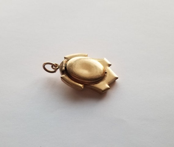 Antique Victorian Gold Enamel Pearl Locket - image 7