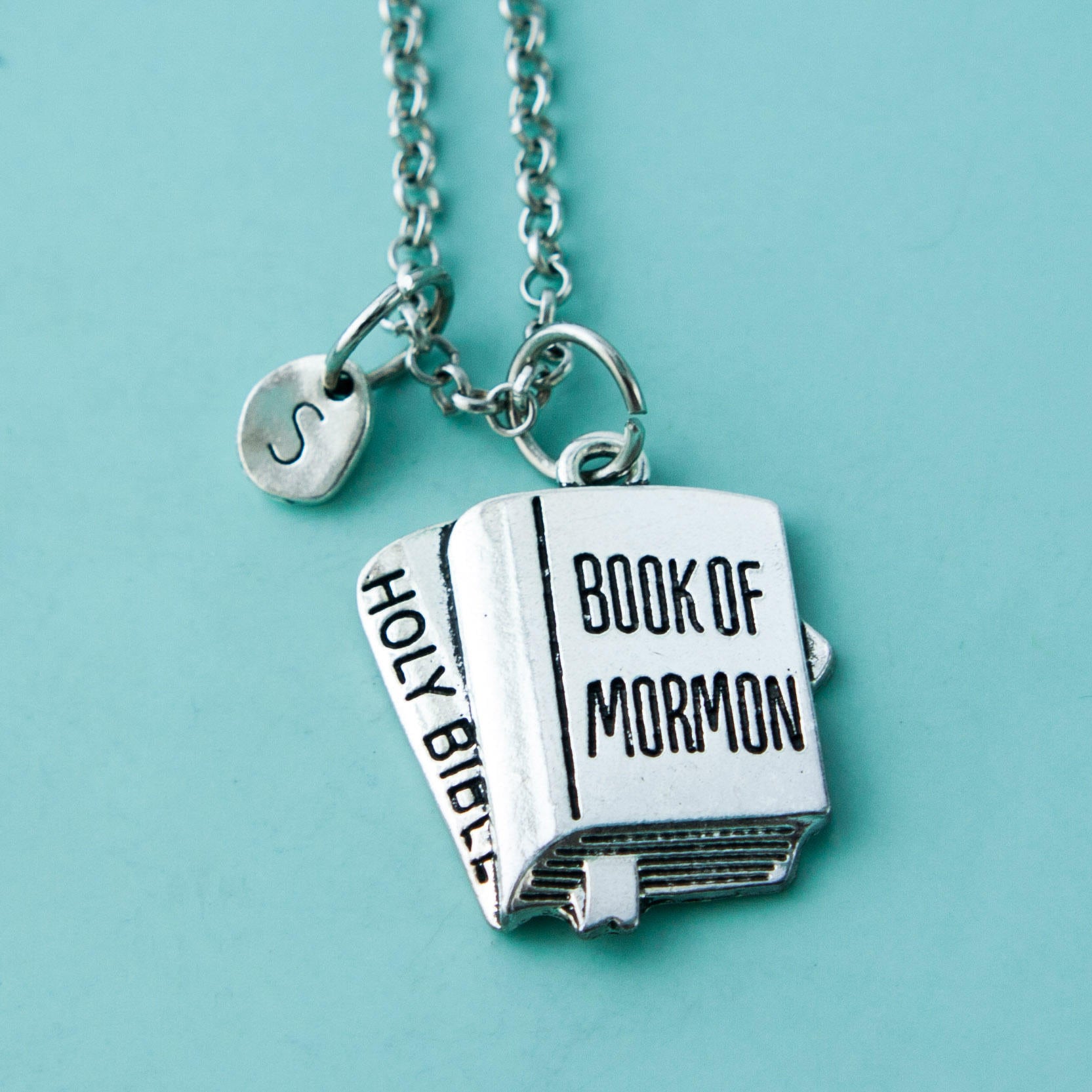 Book of mormon charmblower necklace love necklace custom Etsy