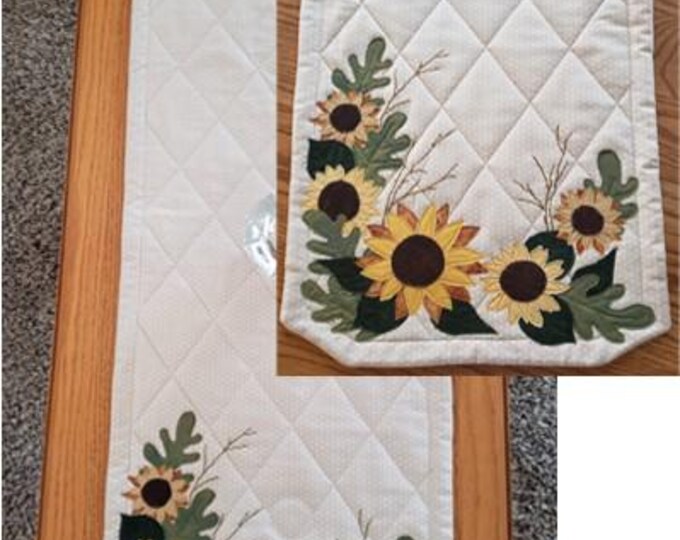 Sunflower Table Runner Pattern - Etsy