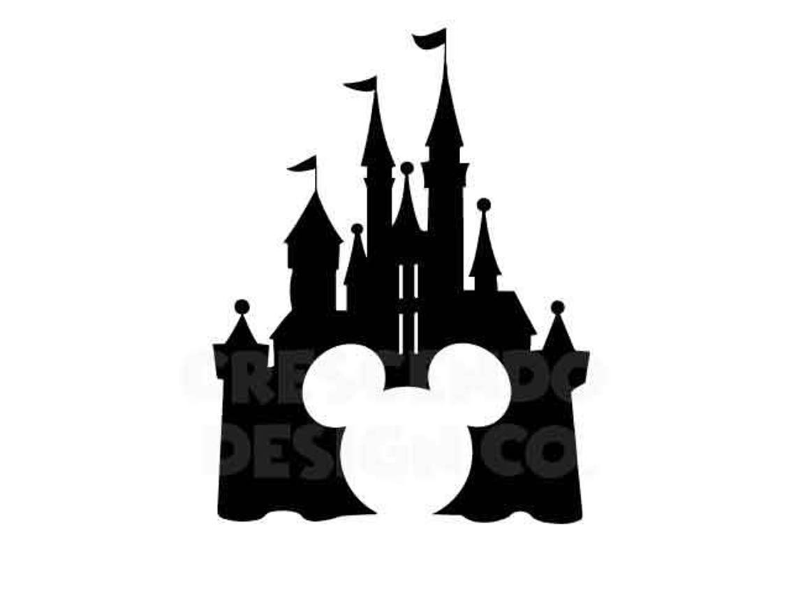 Mickey Disney Castle SVG Eps Pdf Png Dxf Iron-On Decal | Etsy