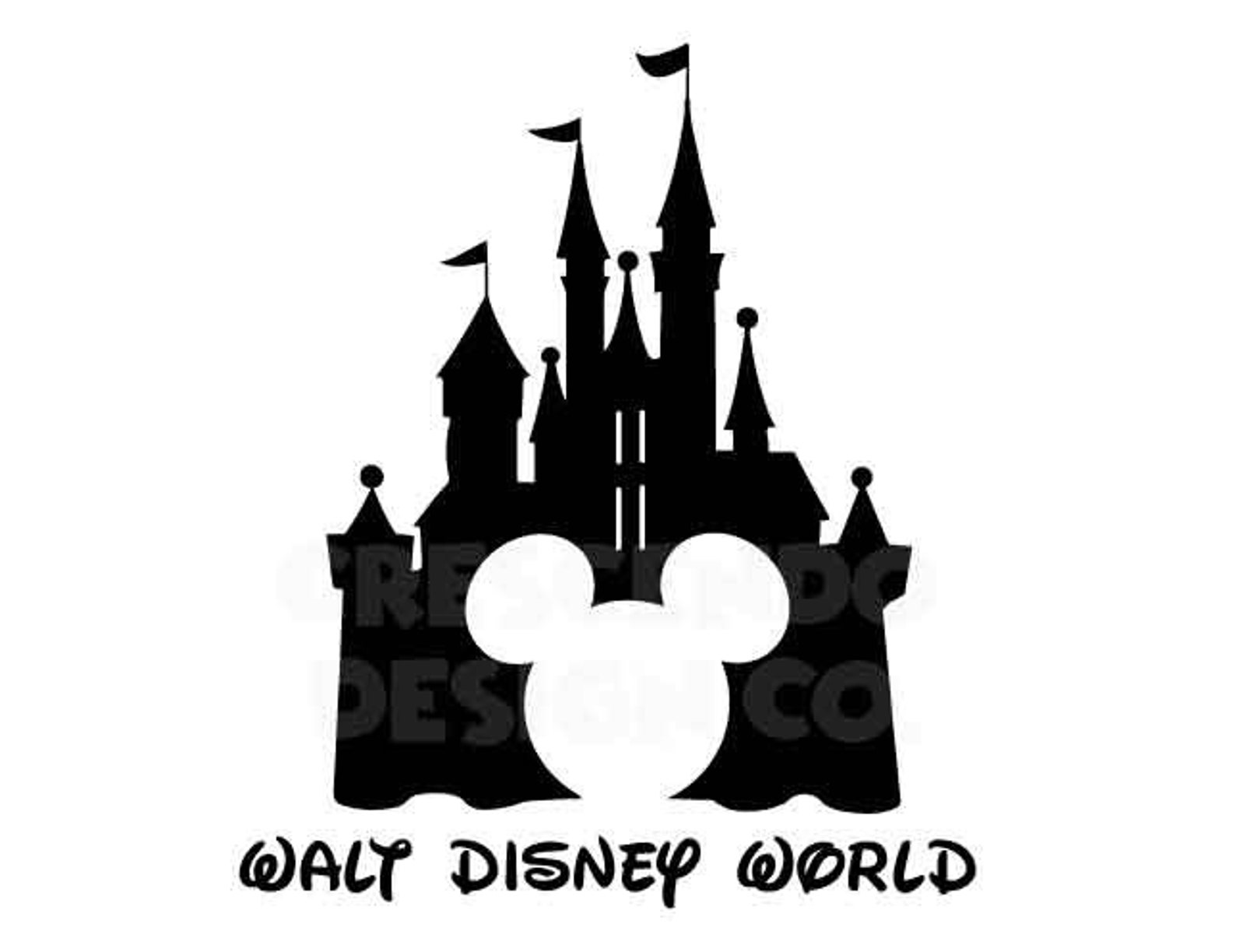 Walt Disney World Mickey Disney Castle SVG Eps Pdf Png Dxf - Etsy