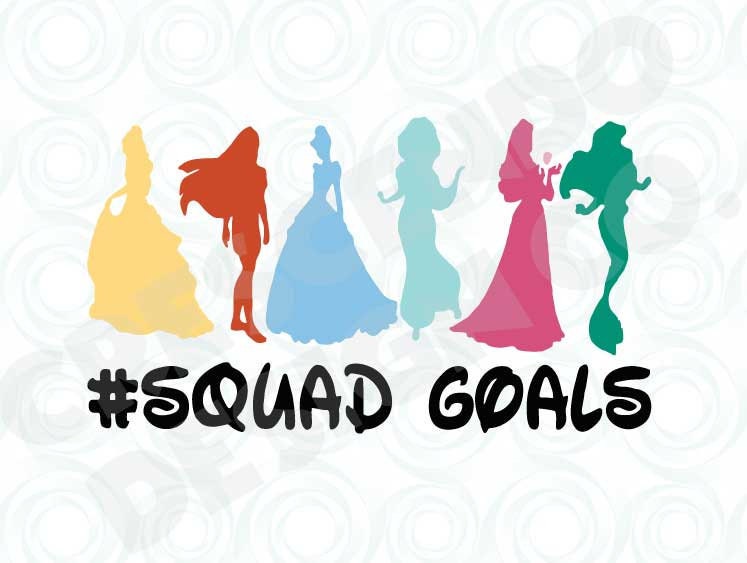 Disney Princess Goals SVG