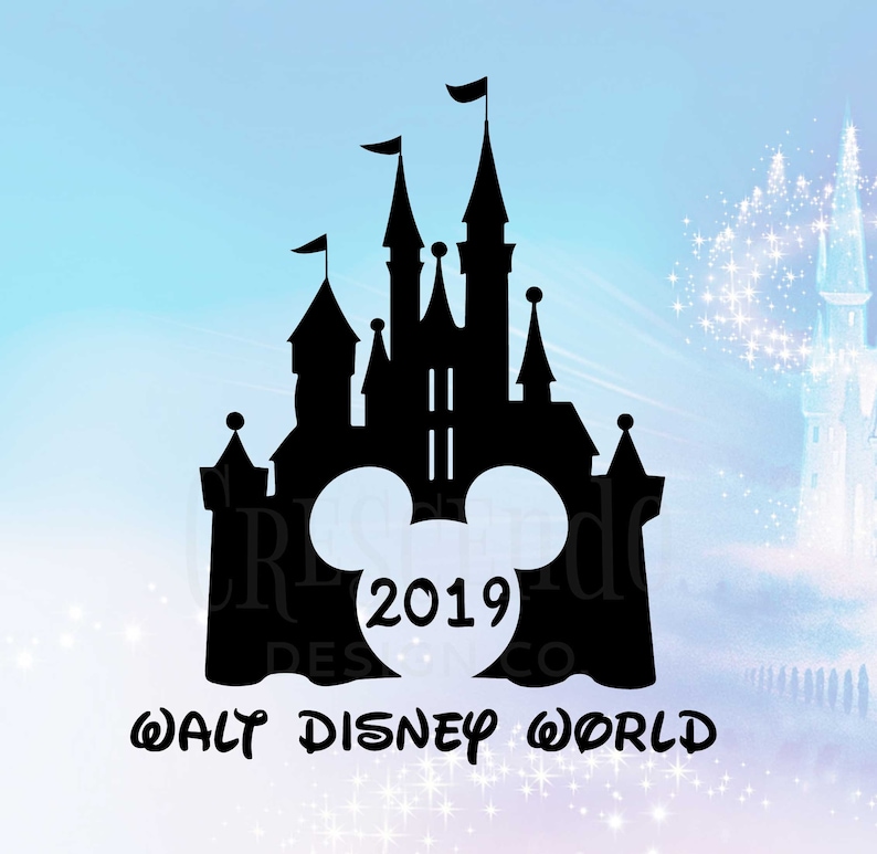 Download Walt Disney World 2019 Mickey Disney Castle SVG Eps Pdf | Etsy