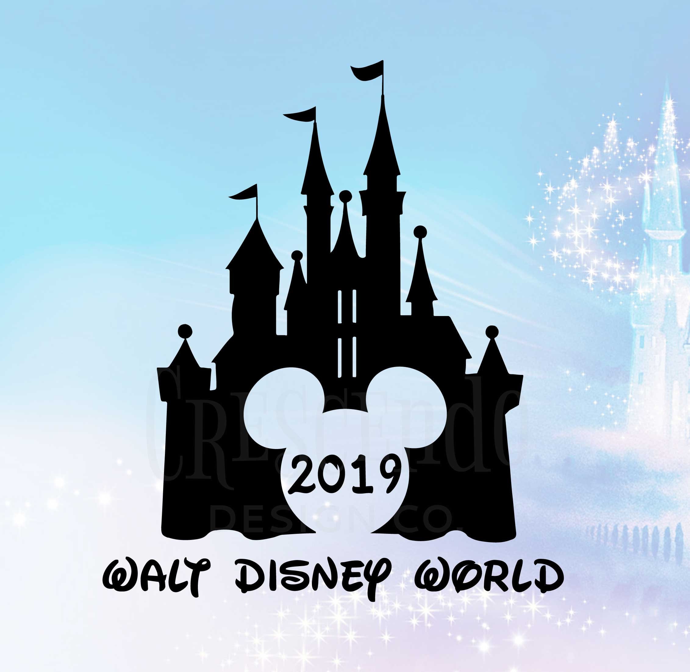 Walt Disney World 2019 Mickey Disney Castle SVG, Eps, Pdf ...