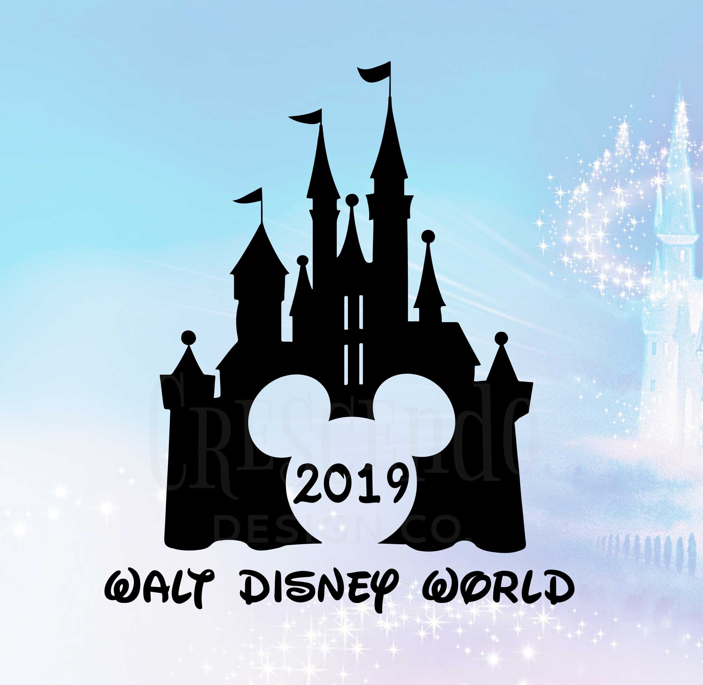 Download Walt Disney World 2019 Mickey Disney Castle SVG Eps Pdf | Etsy