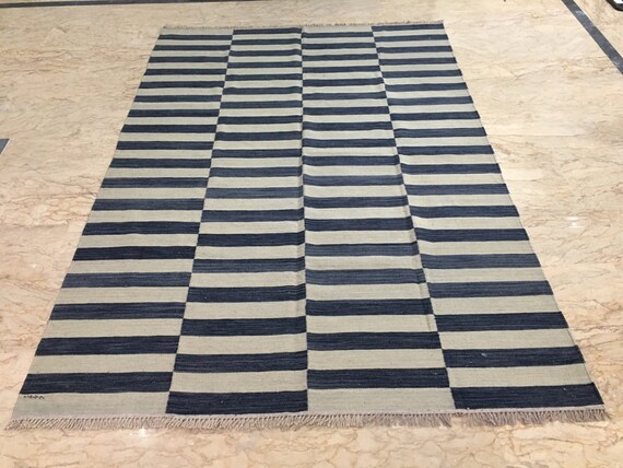 Stunning Modern Kilim Rug Handmade Large Afghan Wool Area Etsy