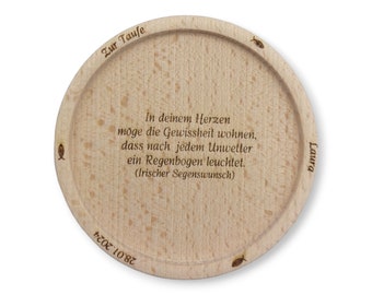 Kerzenhalter/ Kerzenteller aus Holz per