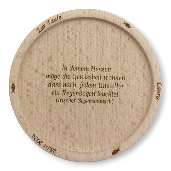 Kerzenhalter/ Kerzenteller aus Holz per