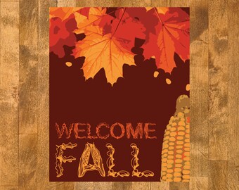 Welcome Fall Digital Print