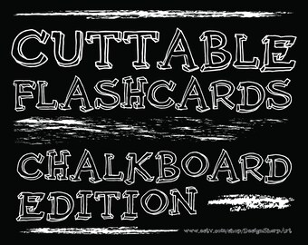 Printable Flashcards: Chalkboard Edition