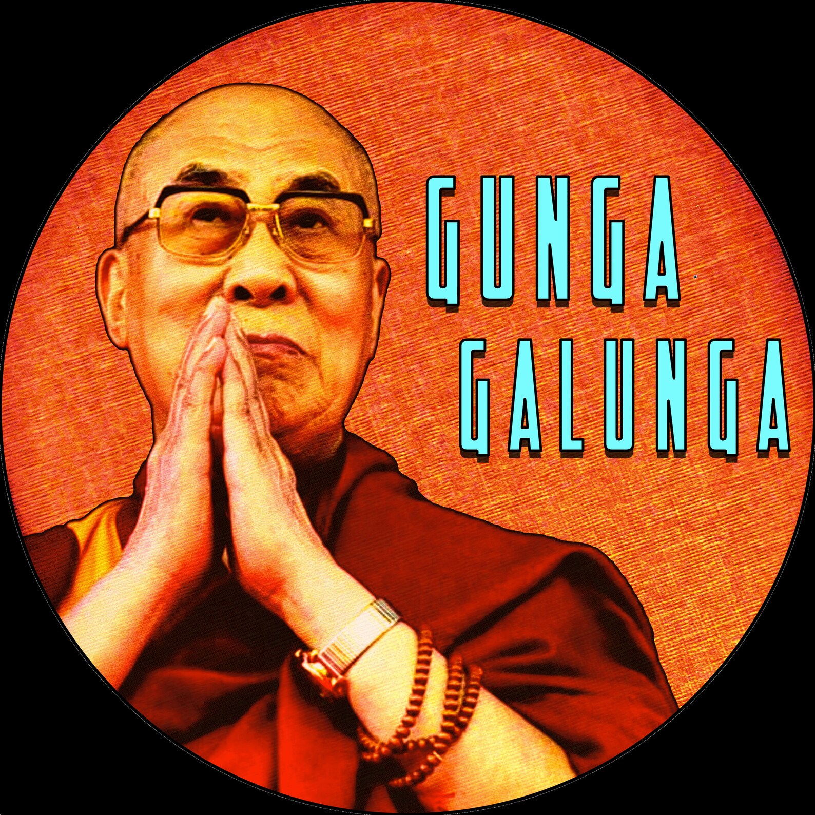 LAMA Dalai Lama Caddyshack Collagestyle LP Wall Art Etsy UK