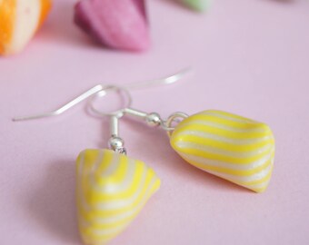 Customizable, gourmet earrings, Nantes Berlingots