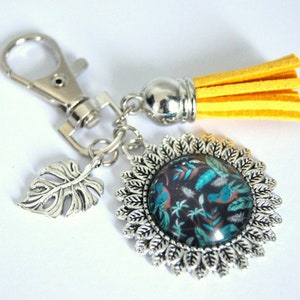 Porte-clés personnalisable,bijou de sac,Tropical