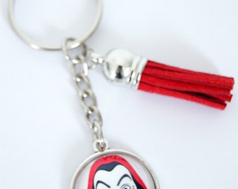 La Casa de Papel bag charm key ring, model of your choice