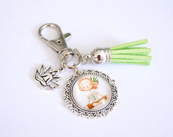 Key ring, bag charm, character, yoga