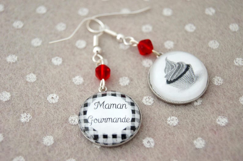 Earrings, sleepers, Mom, Theme of your choice image 1