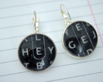 Words mixed Stud Earrings