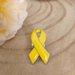 Yellow Ribbon Pins, Endometriosis Support