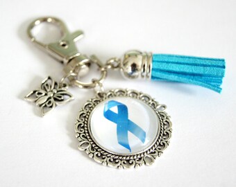 Key ring, bag charm, Fibromyalgia support