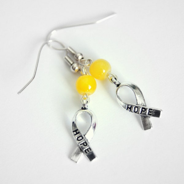 Boucles d'oreilles,Hope,Soutien Endometriose