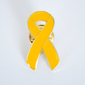 Pins Ruban jaune,Soutien Endometriose image 1