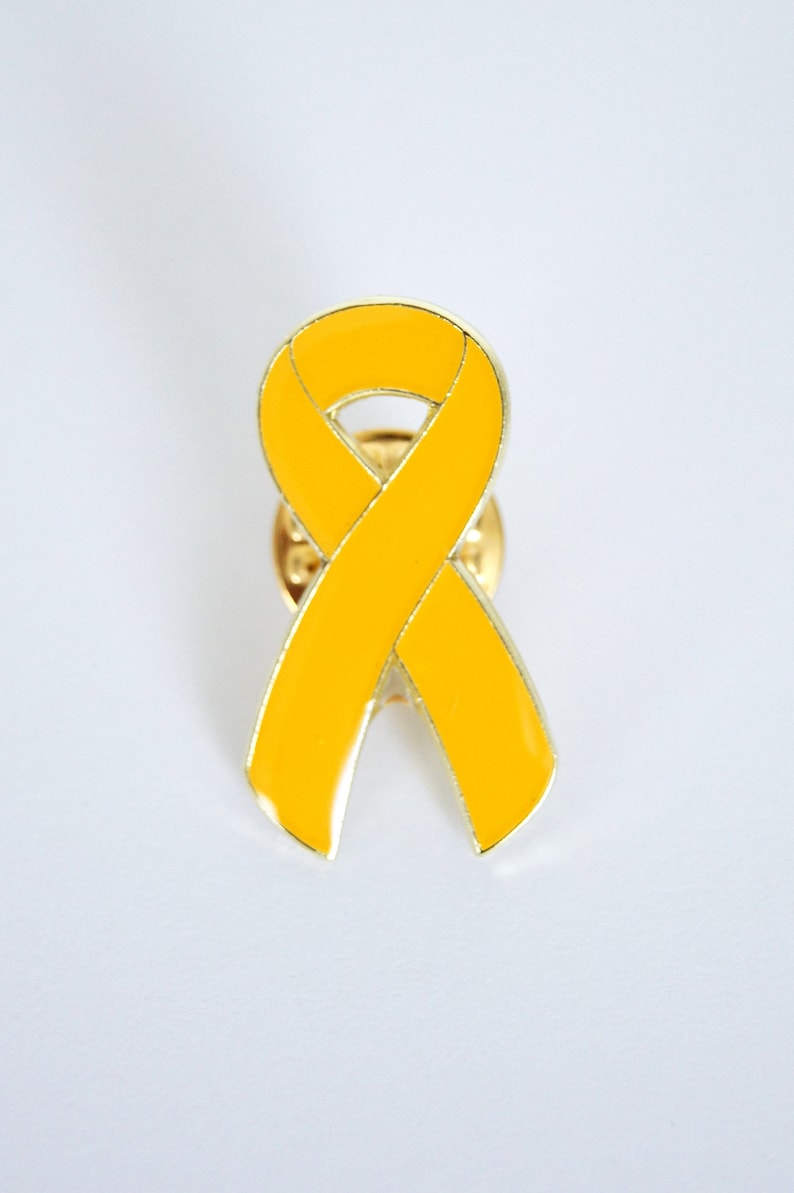 Pins Ruban jaune,Soutien Endometriose image 1