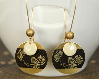 Dangling earrings, Japanese motifs, model of your choice