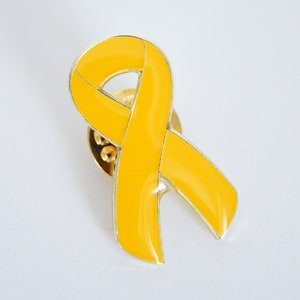 Pins Ruban jaune,Soutien Endometriose image 2