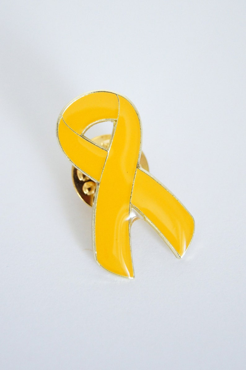 Pins Ruban jaune,Soutien Endometriose image 2