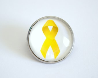 Couleur Symbolique Du Ruban Jaune Pour Le Cancer Des Os Sarcome, La