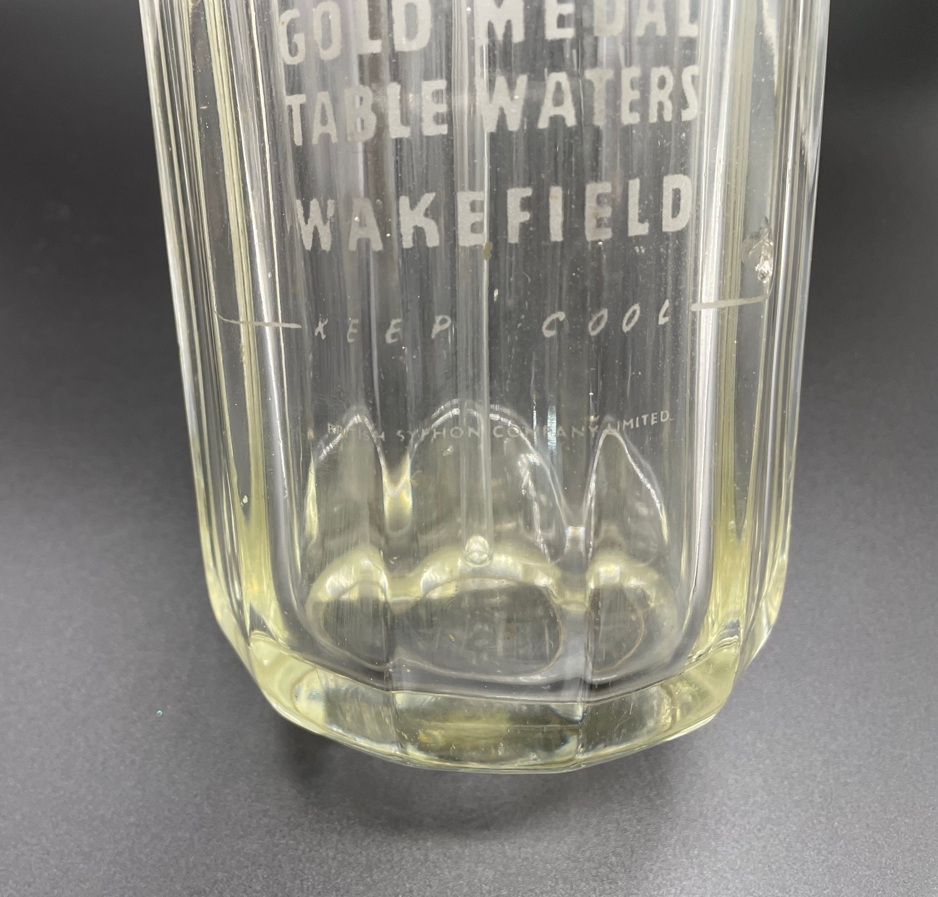 Vintage Seltzer Bottle Crystal Spring LTD Red Top Frosted Etsy