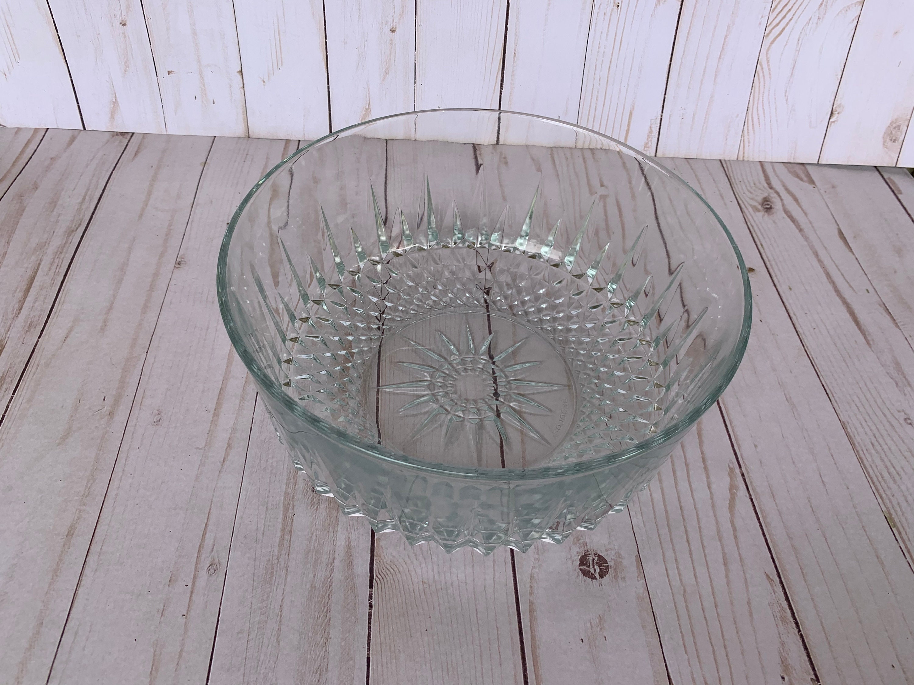 Arcoroc USA Vintage Glass Serving Bowl Etsy