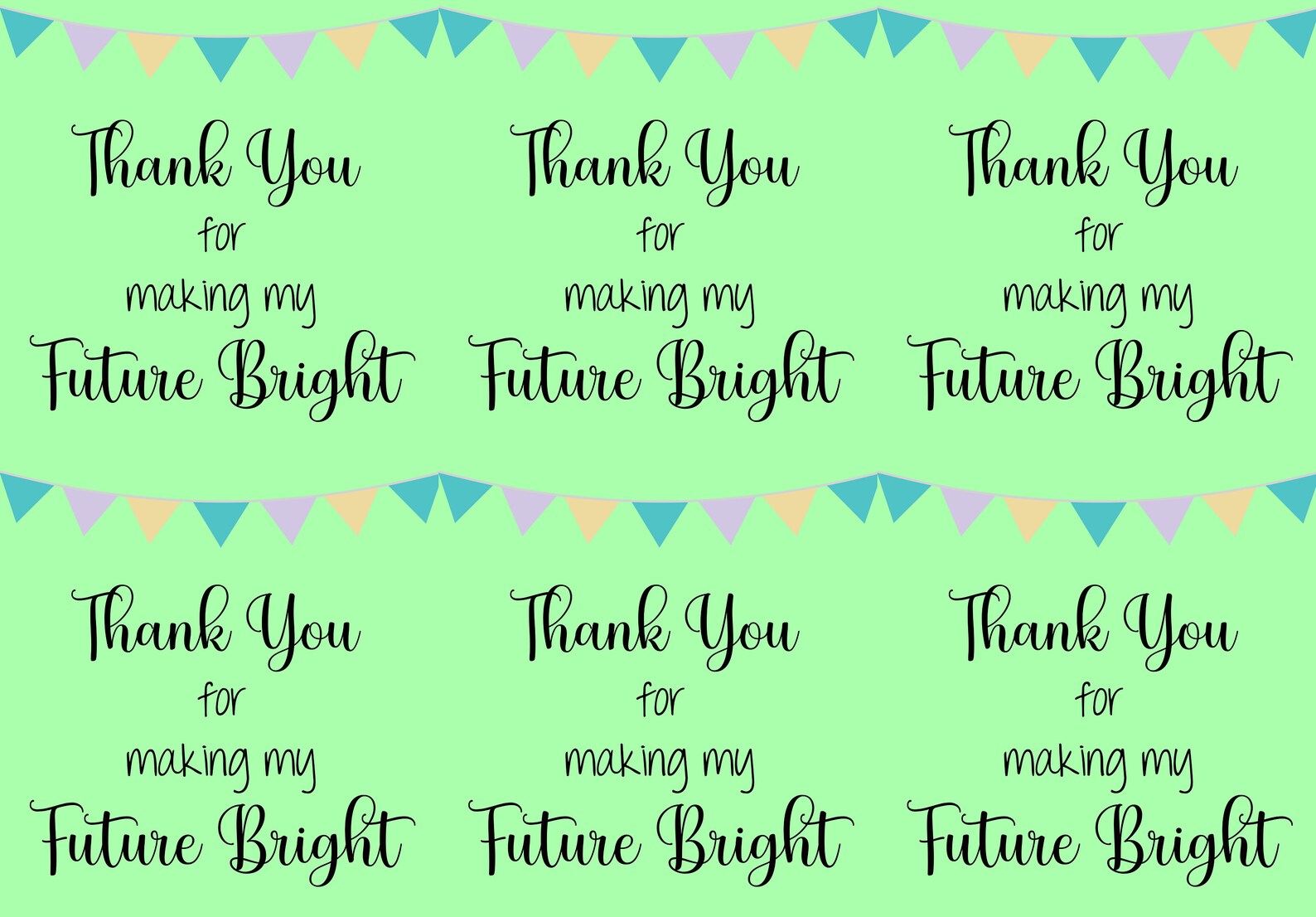 Thank You For Making My Future Bright Teacher Appreciation | Etsy