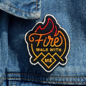 Fire Walk with Me Twin Peaks Fiery Gradient Patch