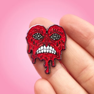 Melting Heart Glitter Hard Enamel Pin