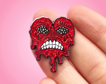 Melting Heart Glitter Hard Enamel Pin