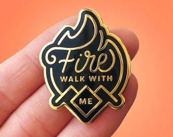 Fire Walk with Me Twin Peaks Hard Enamel Pin