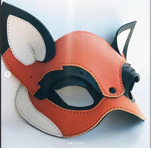 CAT MASK Calico Cat Mask, Leather Cat Mask, Ginger and Black Cat Mask,  Wearable Art Mask, Leather Masks by Faerywhere 