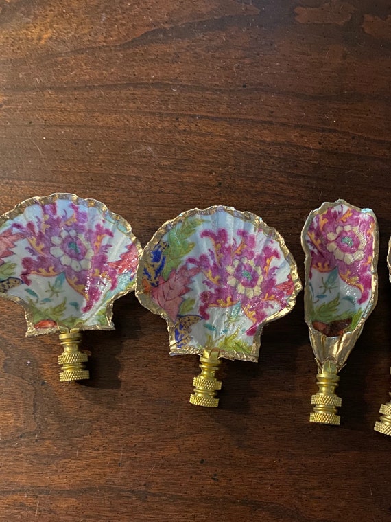 Custom made oyster shell finial