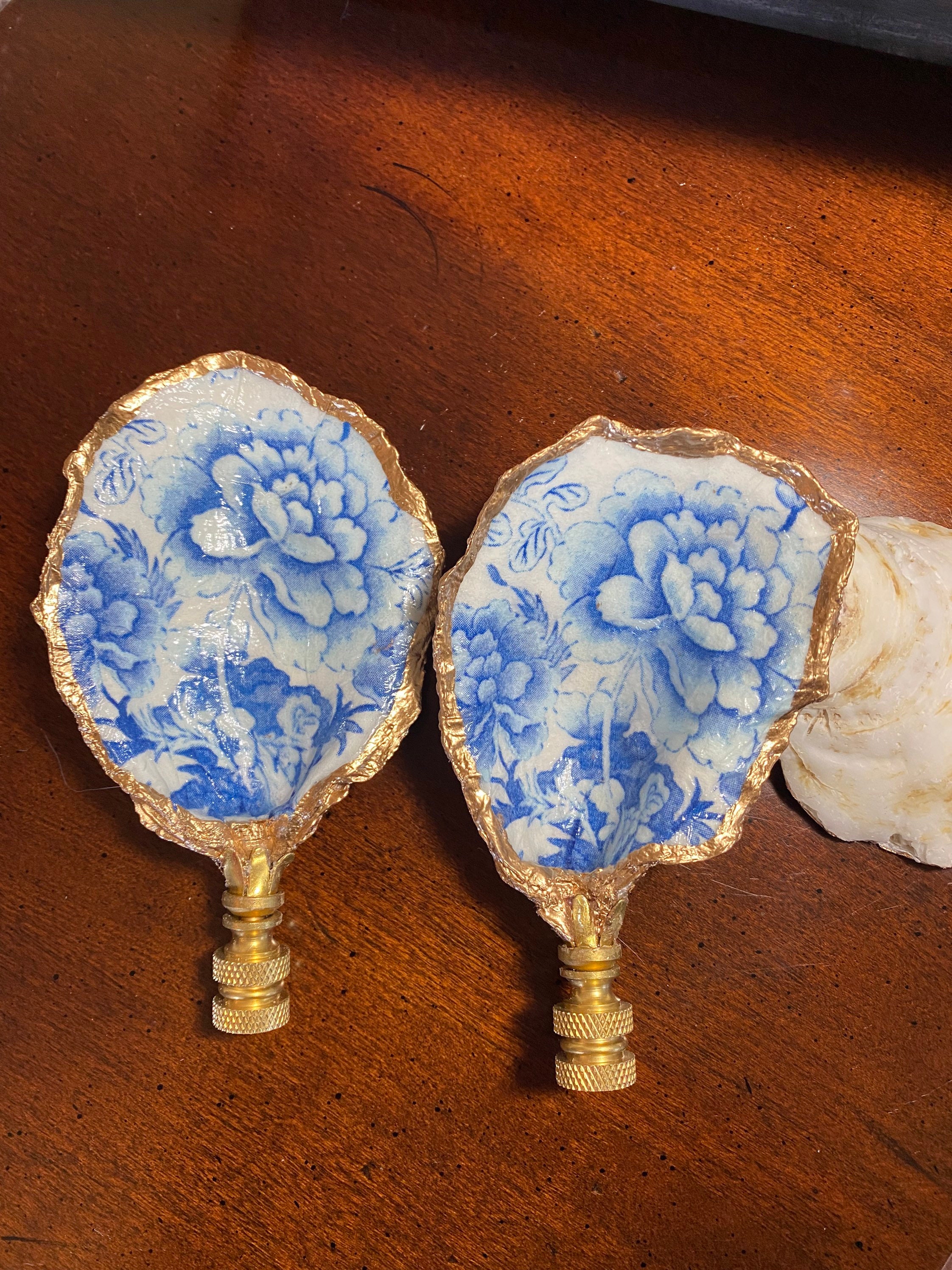 Shells Finials Custom Made Oyster Shell Finial - Etsy