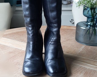 Vintage leather boots miss selfidge size 4