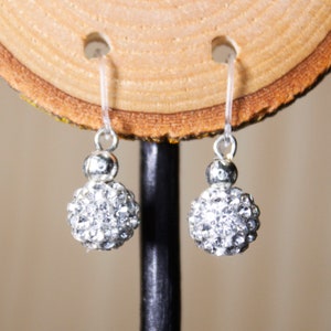 Plastic hook dangle crystal earrings teardrop drop earring lightweight earrings for metal sensitive ears