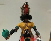 Hopi Wolf Katsina Doll Vintage Doll American Indian Doll Collectible Doll